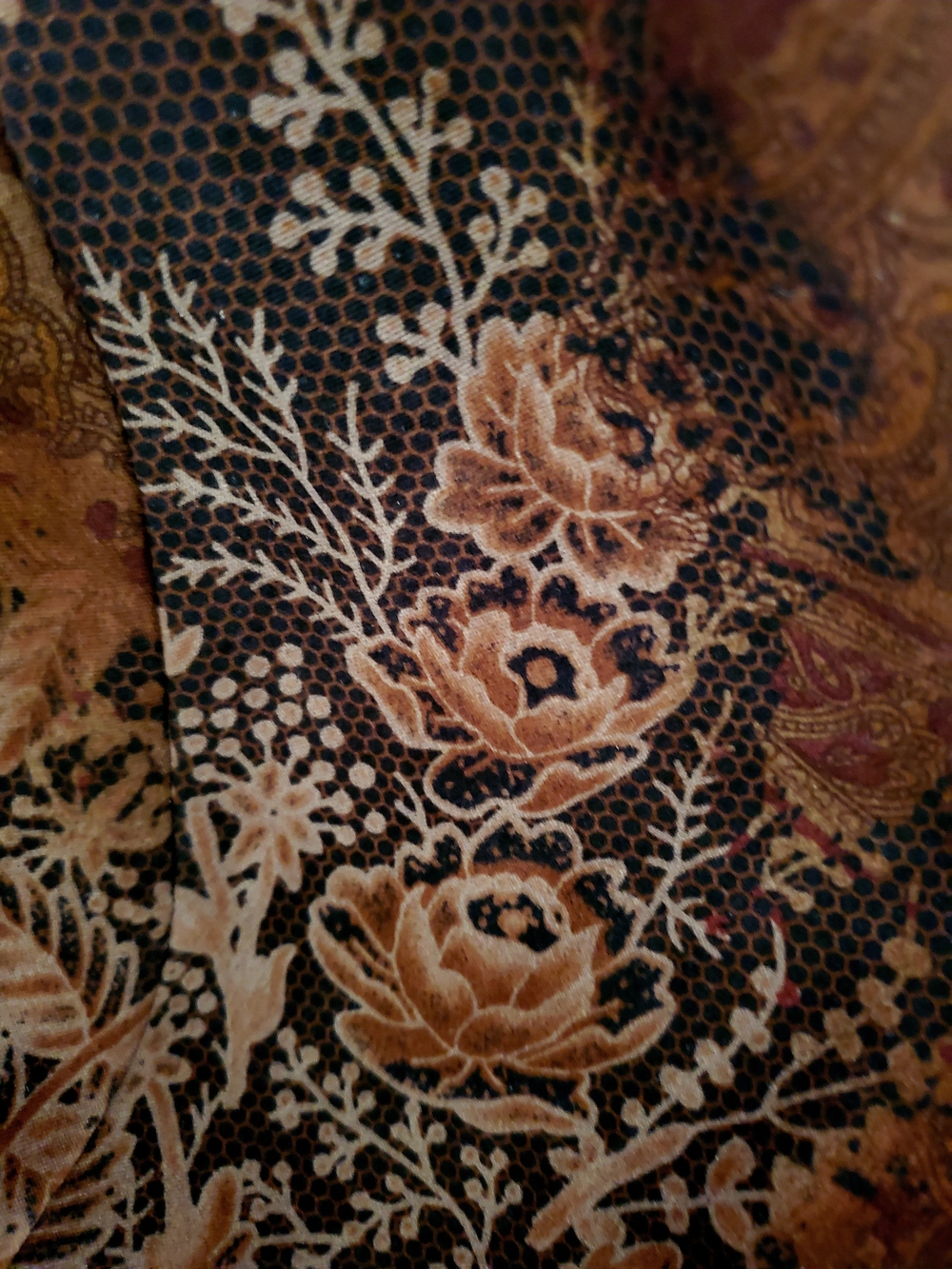 Warm Tone Floral Button-Front Blazer - Picture 2 of 3